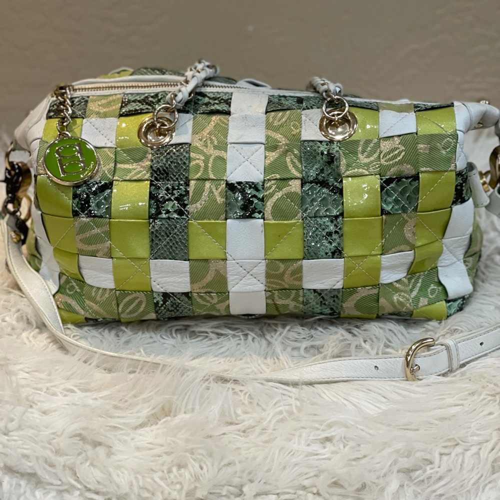 Bebe snakeskin flashy handbag